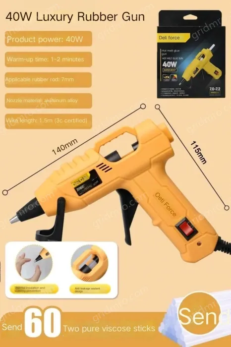 40W luxury glue gun + 60 glue sticks