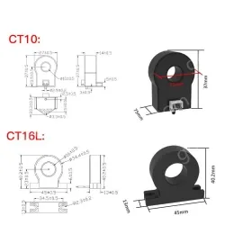 Precision current transformer CT16-5k-100 closed transformer