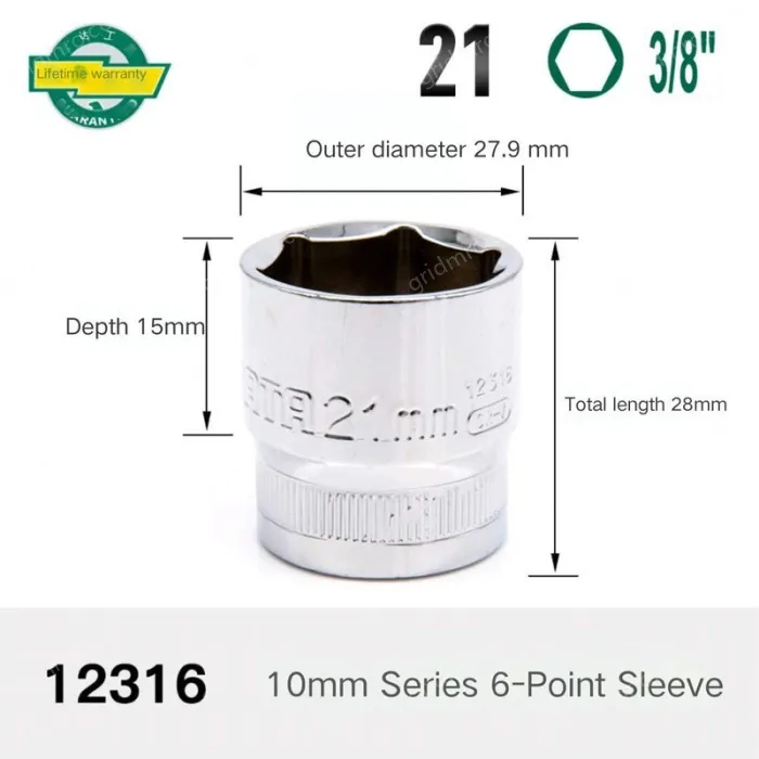 CALC-21mm-10mm series 3/8-12316