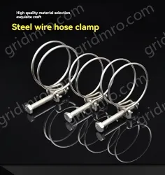 Double steel wire hose clamp 201 material 43-48*3 [wire diameter]