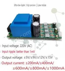 ACDC linear power supply 220V to positive and negative voltage &plusmn;5V &plusmn;1000MA