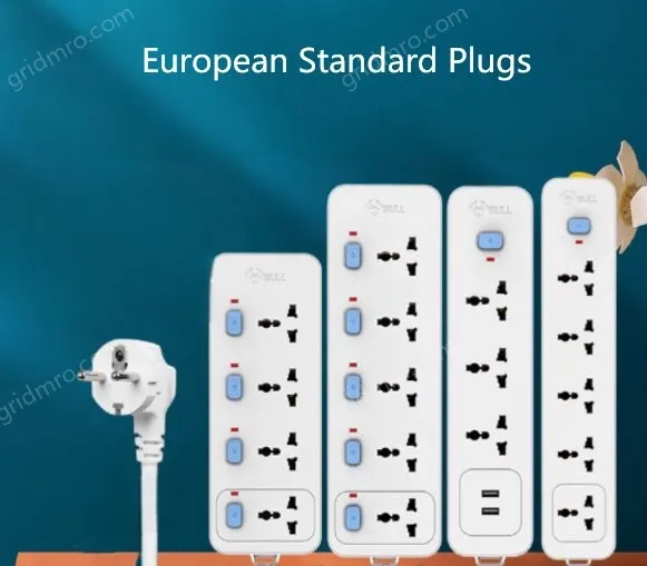 European standard independent switch 4-plug