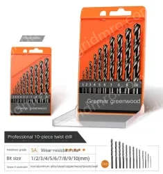 Professional 10-piece set + 13 twist drills