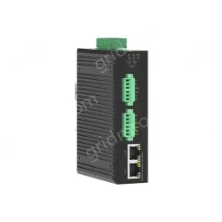 industrial-grade Modbus gateway 2-channel DIN-rail serial port server