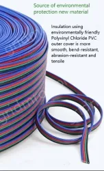 LED light connecting cable 26AWG*6 and (7/0.12TS)