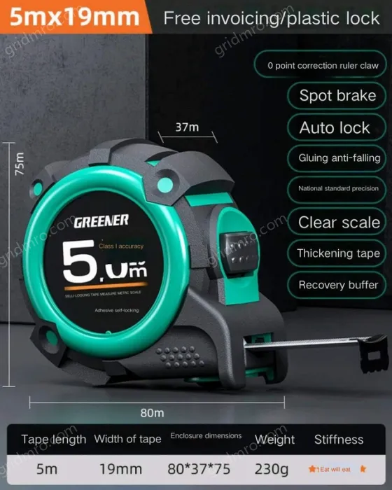 Drop and wear-resistant/lagging self-locking 5m&times;19MM Class II. accuracy