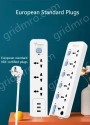 European standard independent switch 4-plug